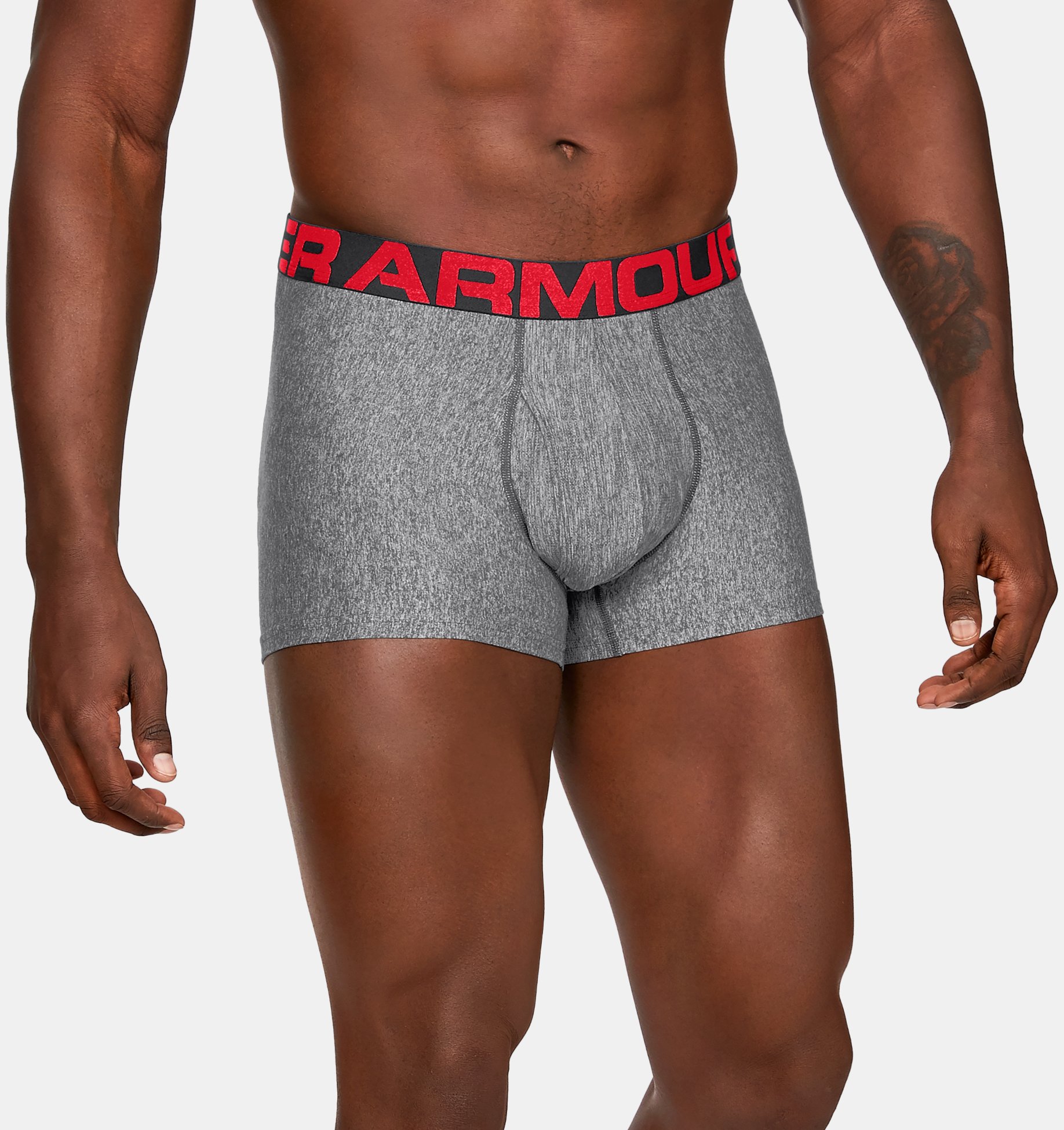 Under Armour Mens Tech 3 Inch Boxerjock Black Sports Running Gym Breathable 